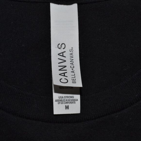 Canvas Husband Short Sleeve Tee Groom Shirt Size M Black - Picture 3 of 4